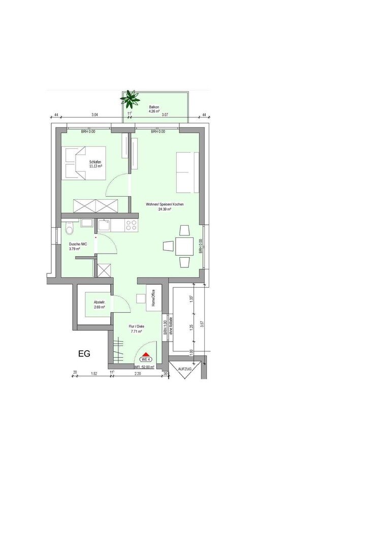 Wohnung zur Miete 780 € 2 Zimmer 52 m²<br/>Wohnfläche 1.<br/>Geschoss 01.03.2025<br/>Verfügbarkeit Tannenstrasse 10 Altenzentrum St. Stephan 1 Andernach 56626