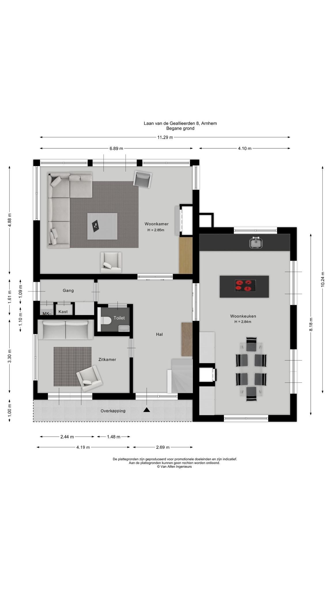 Villa zum Kauf 1.650.000 € 8 Zimmer 252 m²<br/>Wohnfläche 880 m²<br/>Grundstück laan van de geallieerden 8 arnhem 6846 MD