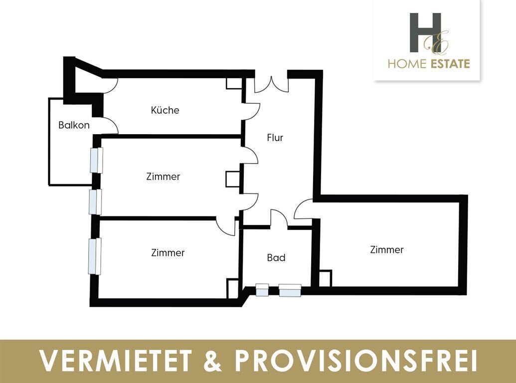 Wohnung zum Kauf provisionsfrei 445.000 € 5 Zimmer 120 m²<br/>Wohnfläche 1.<br/>Geschoss ab sofort<br/>Verfügbarkeit Hardenbergstraße 52 Südvorstadt Leipzig 04275