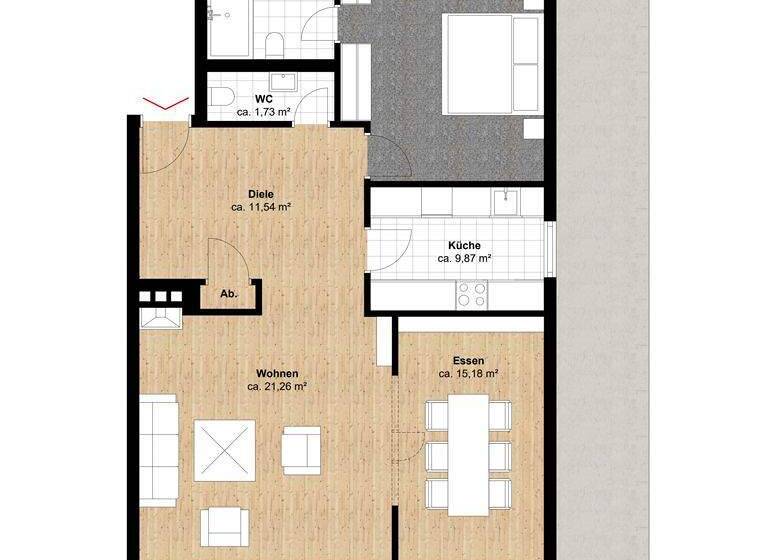 Wohnung zum Kauf 530.000 € 2 Zimmer 121 m² Marienthal Hamburg 22043