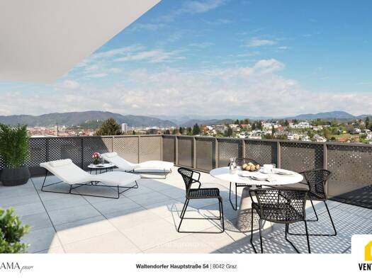 Penthouse zum Kauf 775.005 € 4 Zimmer 105,7 m² 2. Geschoss Waltendorfer Hauptstraße Waltendorf Graz 8010