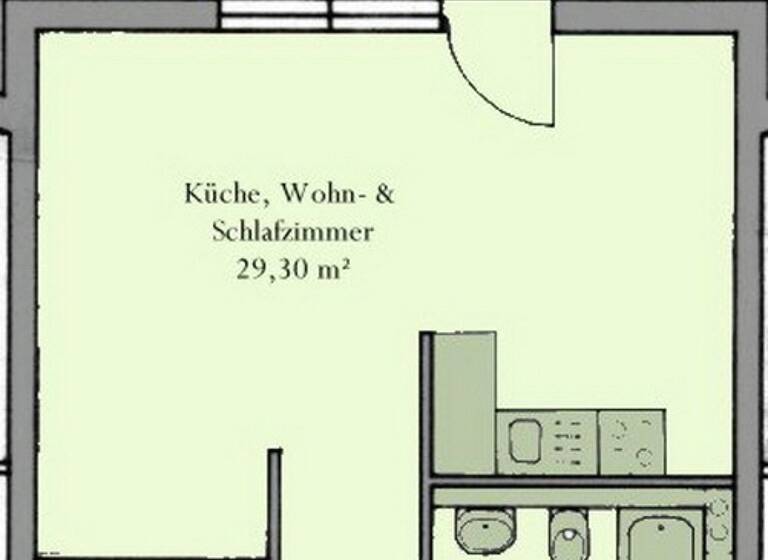 Studio zur Miete 330 € 1 Zimmer 38,6 m² Inselsbergstr.4c Sundhausen Gotha 99867