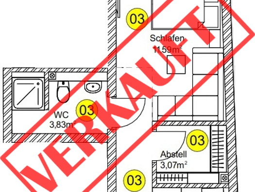 Wohnung zum Kauf provisionsfrei 104.000 € 1 Zimmer 30,9 m² 1. Geschoss frei ab 01.12.2026 Fridingen an der Donau 78567