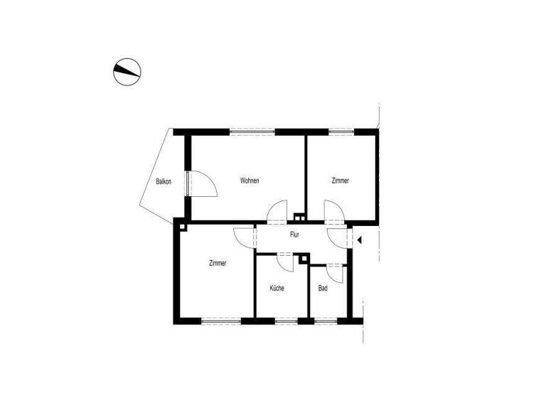 Wohnung zur Miete 310 € 3 Zimmer 59 m² EG Altenaer Straße 242 Oberrahmede Lüdenscheid 58513