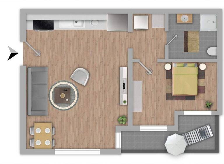 Wohnung zum Kauf 238.000 € 2 Zimmer 45 m² Muggia 34015