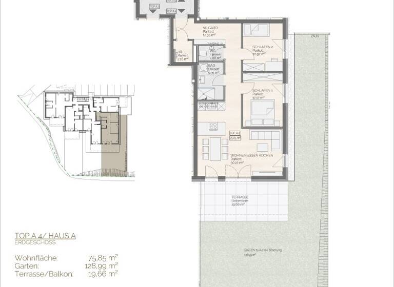 Wohnung zum Kauf - Erstbezug 448.000 € 3 Zimmer 75,9 m² EG Waldweg 8 Perwang am Grabensee 5166