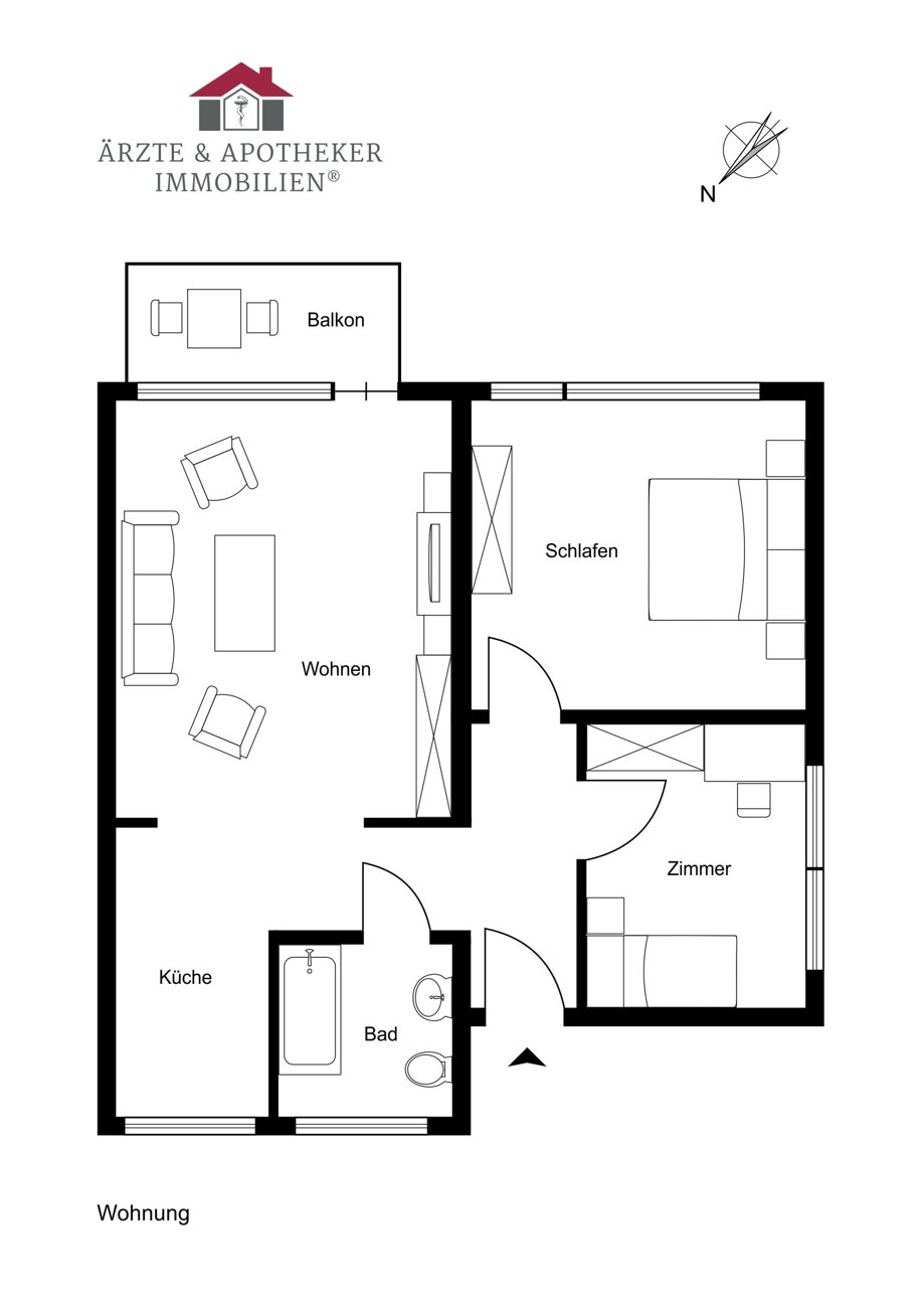 Wohnung zum Kauf 398.000 € 3 Zimmer 66,1 m²<br/>Wohnfläche Scharbeutz Scharbeutz 23683