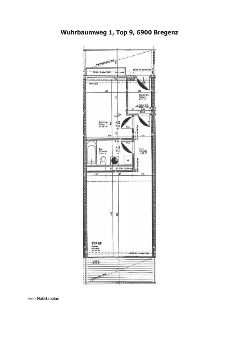 Terrassenwohnung zur Miete 940 € 2 Zimmer 52,2 m²<br/>Wohnfläche 1.<br/>Geschoss Wuhrbaumweg 1 Bregenz 6900