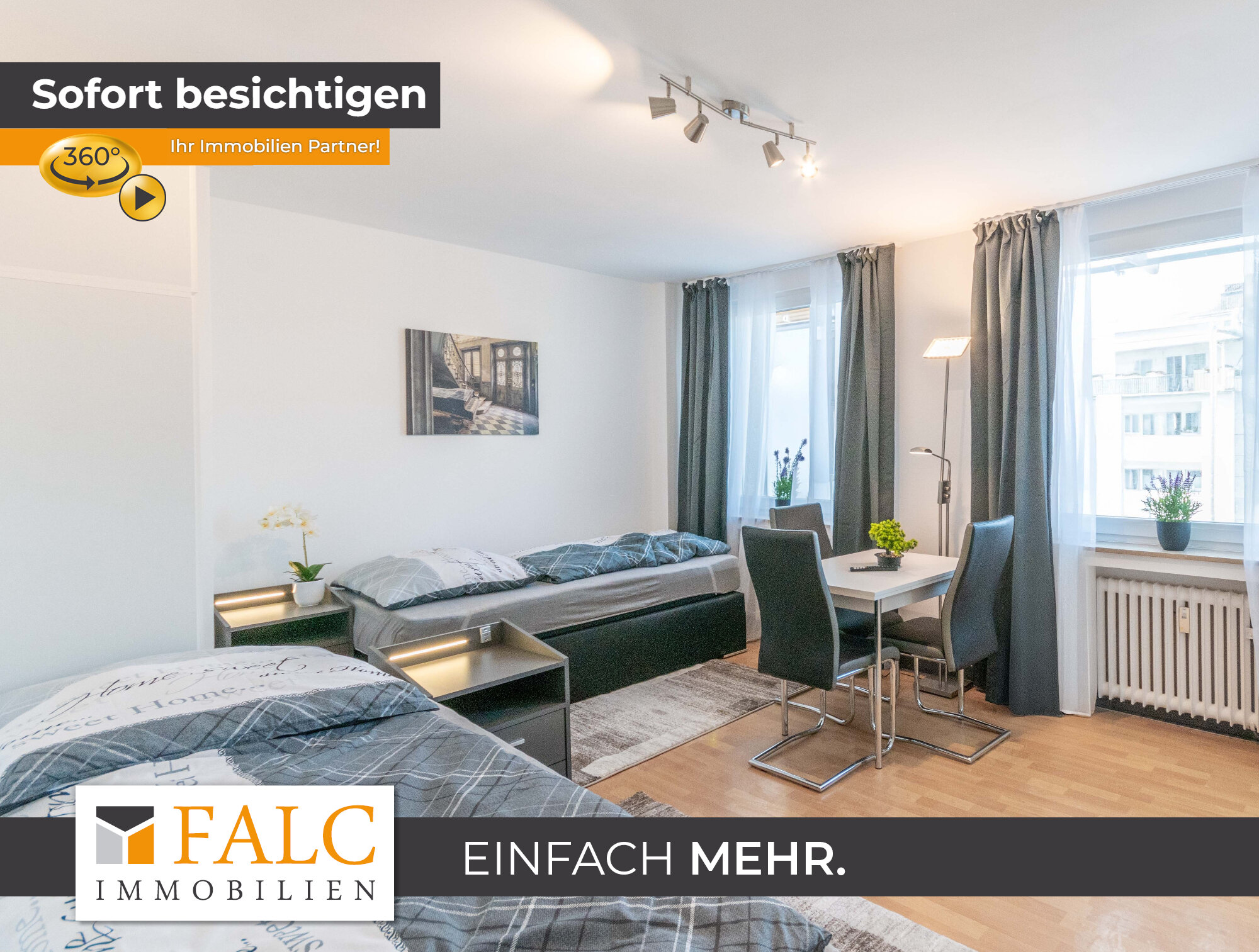 Wohnung zur Miete 1.500 € 1 Zimmer 25 m²<br/>Wohnfläche 4.<br/>Geschoss Schützenbahn 15 Stadtkern Essen 45127