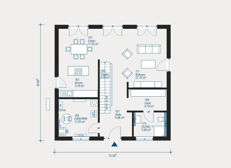 Einfamilienhaus zum Kauf provisionsfrei 516.900 € 5 Zimmer 167 m² 524 m² Grundstück Hesseldorf Wächtersbach 63607