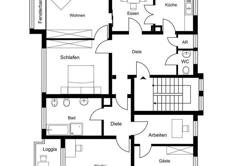 Wohnung zum Kauf 222.000 € 6,5 Zimmer 129,5 m² 1. Geschoss Ückendorf Gelsenkirchen 45886