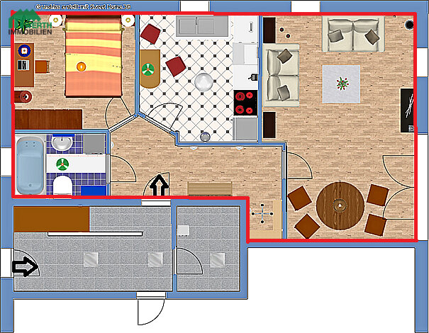 Wohnung zum Kauf 135.000 € 2 Zimmer 67,4 m²<br/>Wohnfläche EG<br/>Geschoss Tensbüttel Tensbüttel 25767