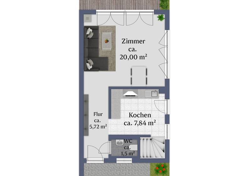 Reihenendhaus zum Kauf 267.000 € 4 Zimmer 107 m² 100 m² Grundstück Großschwabhausen 99441