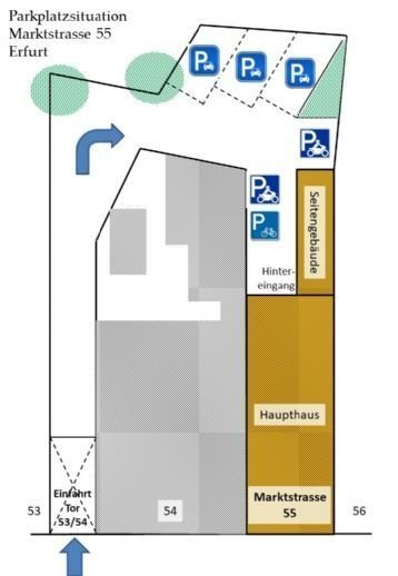 Außenstellplatz zur Miete provisionsfrei 50 € Marktstraße 55 Altstadt Erfurt 99084