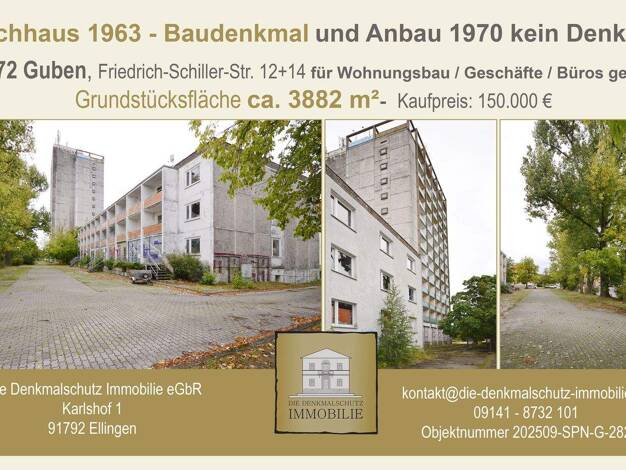 Mehrfamilienhaus zum Kauf 150.000 € 2.958 m² 3.882 m² Grundstück Guben 03172