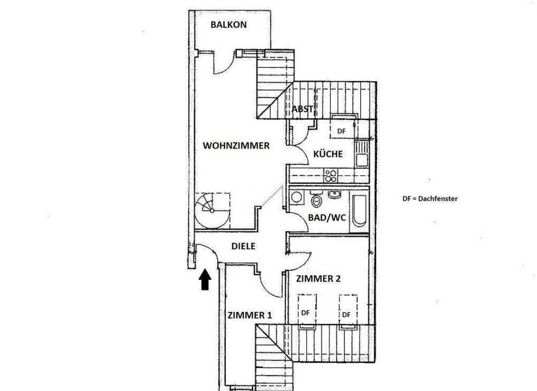 Wohnung zur Miete 660 € 4 Zimmer 81 m² 2. Geschoss Platanenstraße Volkstedt Rudolstadt 07407
