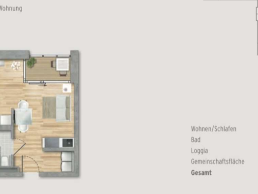 Wohnung zur Miete 680 € 1 Zimmer 41,7 m² Geschoss 4/5 frei ab 01.03.2026 Münchener Straße 63 Innenstadt Rosenheim 83022