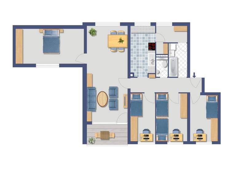 Wohnung zum Kauf provisionsfrei 325.000 € 5 Zimmer 107 m² 4. Geschoss Neuselsbrunn 5 Neuselsbrunn Nürnberg 90471