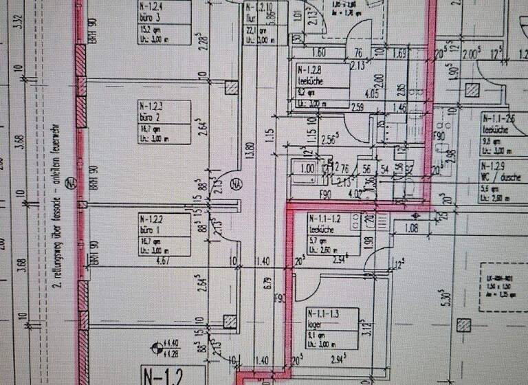 Bürofläche zur Miete provisionsfrei 14 € 6 Zimmer 155,2 m² Bürofläche Märkische Allee 76 Glienicke/Nordbahn 16548