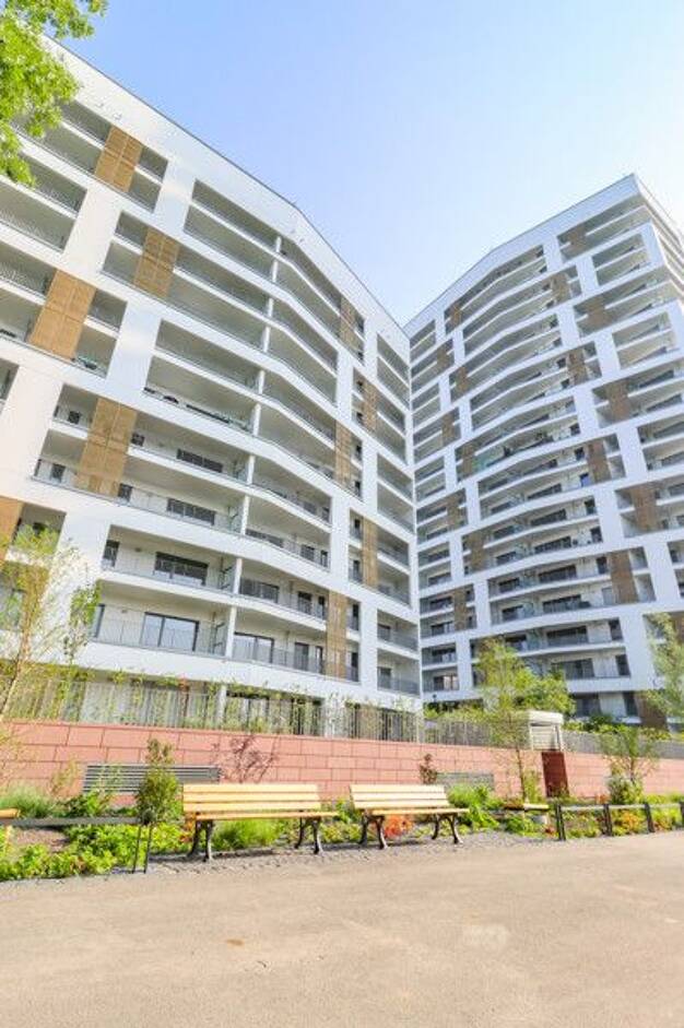 Wohnung zur Miete - Erstbezug 1.658 € 2 Zimmer 70,8 m² 14. Geschoss frei ab 01.08.2025 Gutleutstraße 289 Gutleutviertel Frankfurt-Gutleutviertel 60327