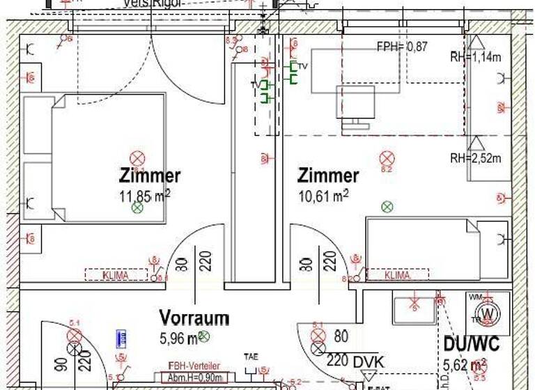 Wohnung zur Miete 3.123 € 4,5 Zimmer 131 m² 6. Geschoss Wien 1160