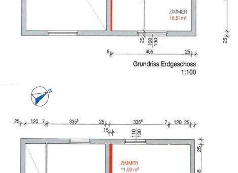 Doppelhaushälfte zur Miete 1.350 € 3 Zimmer 66,3 m² 220 m² Grundstück Wien 1220