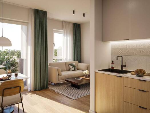 Wohnung zum Kauf - Erstbezug 240.000 € 2 Zimmer 44,3 m² 2. Geschoss Zentrum-Ost Leipzig 04103