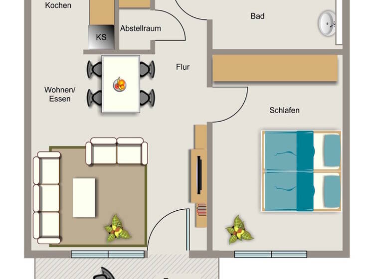 Wohnung zur Miete - Erstbezug 790 € 2 Zimmer 57,7 m² EG frei ab 01.08.2026 Liboriusstraße 41 Grumme Bochum 44807