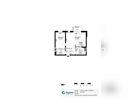 Wohnung zur Miete Tauschwohnung 400 € 2,5 Zimmer 60 m² 5. Geschoss Britz Neukölln 12353