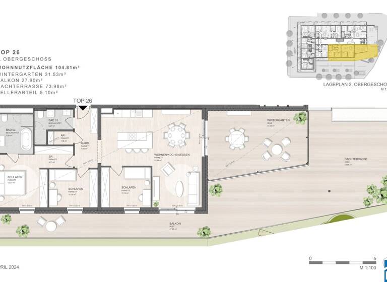 Wohnung zum Kauf - Erstbezug 799.000 € 4 Zimmer 136,3 m² 2. Geschoss Franz-Liszt-Gasse Neusiedl am See 7100