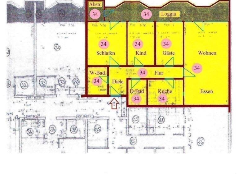 Wohnung zum Kauf provisionsfrei 284.000 € 4 Zimmer 82,6 m² 5. Geschoss Frankfurter Straße 702 Ostheim Köln 51107
