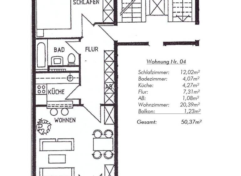 Wohnung zum Kauf provisionsfrei 385.000 € 2 Zimmer 50,4 m² 2. Geschoss frei ab sofort Oberstraße 1 Harvestehude Hamburg 20144