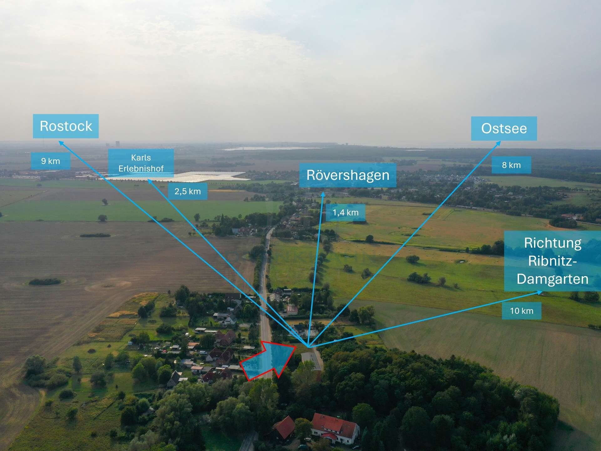 Grundstück zum Kauf 199.000 € 3.020 m²<br/>Grundstück Oberhagen Rövershagen 18182