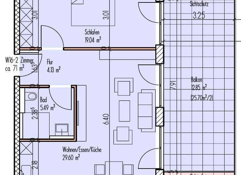 Wohnung zum Kauf 284.400 € 2 Zimmer 71,1 m² 2. Geschoss Sachsen Sachsen b. Ansbach 91623