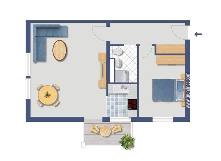 Wohnung zum Kauf provisionsfrei 249.500 € 2 Zimmer 54,8 m² EG Kappler Straße 46b Littenweiler Freiburg 79117