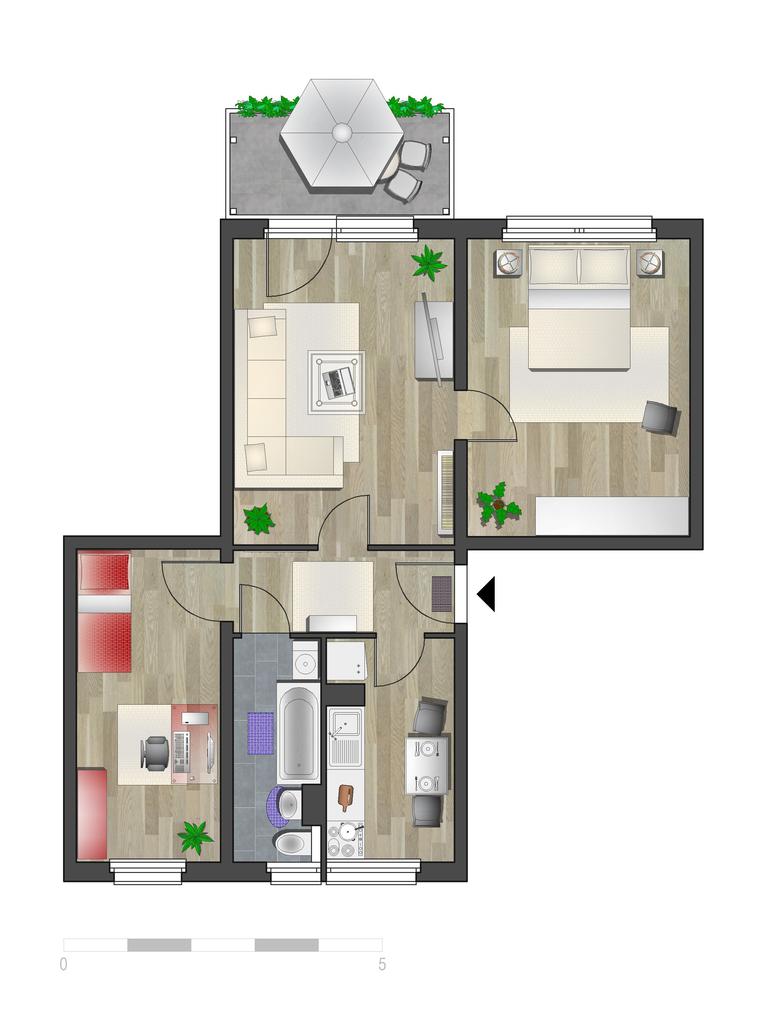 Wohnung zur Miete 370 € 3 Zimmer 58,7 m²<br/>Wohnfläche 4.<br/>Geschoss L.-Ebersberger-Str. 39 Gablenz 245 Chemnitz 09127