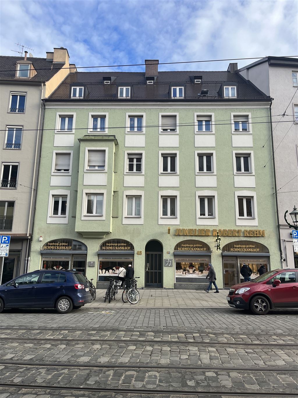 Wohnung zur Miete 1.800 € 4 Zimmer 105 m²<br/>Wohnfläche 2.<br/>Geschoss 01.02.2025<br/>Verfügbarkeit Maximilianstraße 43 Innenstadt -  St. Ulrich - Dom Augsburg 86150