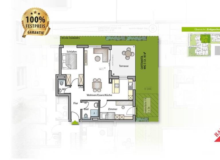 Wohnung zum Kauf provisionsfrei 479.000 € 3 Zimmer 74 m²<br/>Wohnfläche Malmsheim Renningen 71272