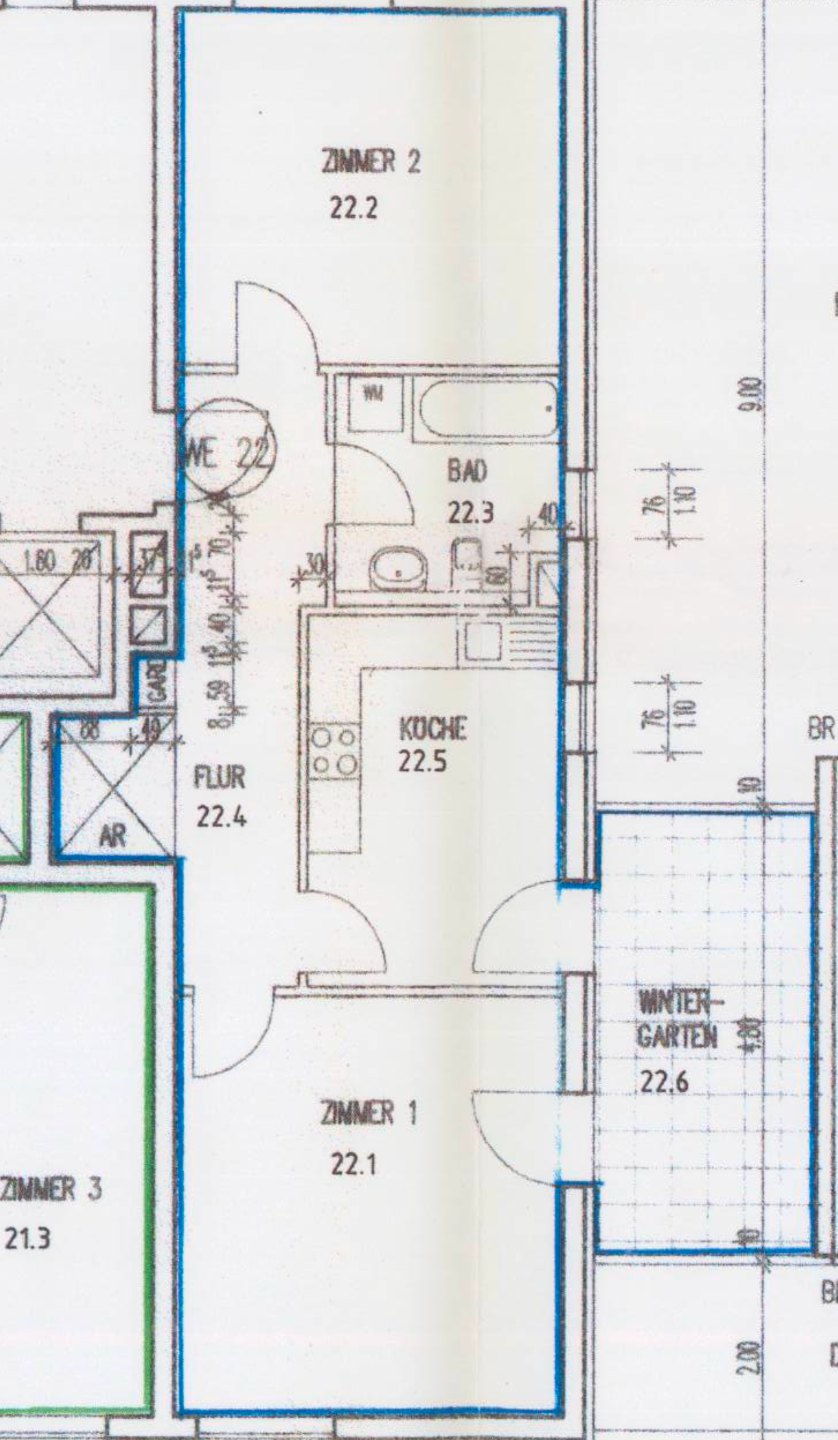 Wohnung zum Kauf 290.000 € 2 Zimmer 76 m²<br/>Wohnfläche 1.<br/>Geschoss Französisch Buchholz Berlin 13127