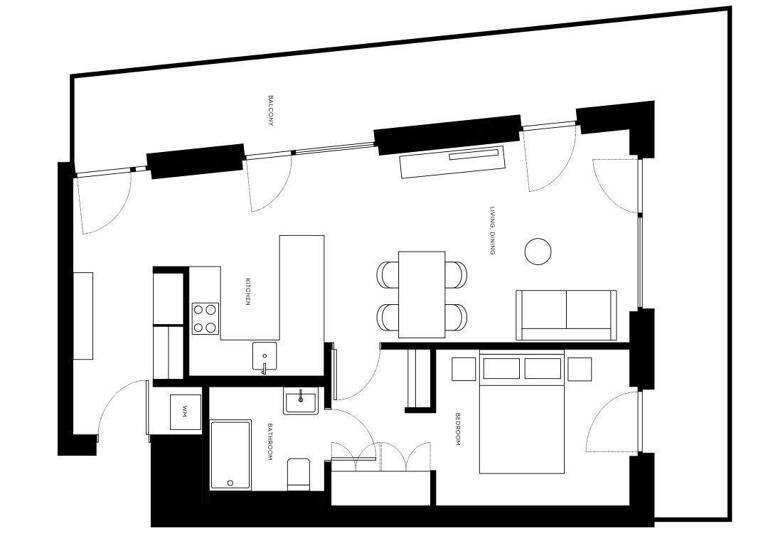 Wohnung zur Miete - Erstbezug 1.755 € 2 Zimmer 61,4 m² 12. Geschoss Dresdner Straße Wien 1200