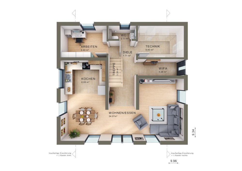 Haus zum Kauf provisionsfrei 495.512 € 5 Zimmer 154 m²<br/>Wohnfläche 2.400 m²<br/>Grundstück Groß Kiesow Züssow 17495