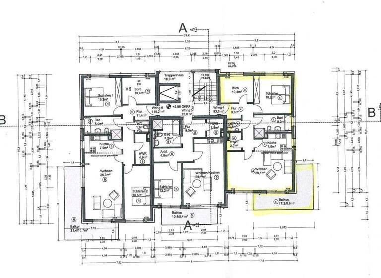Wohnung zum Kauf 439.900 € 3 Zimmer 94 m² 1. Geschoss Huckelriede Bremen 28201