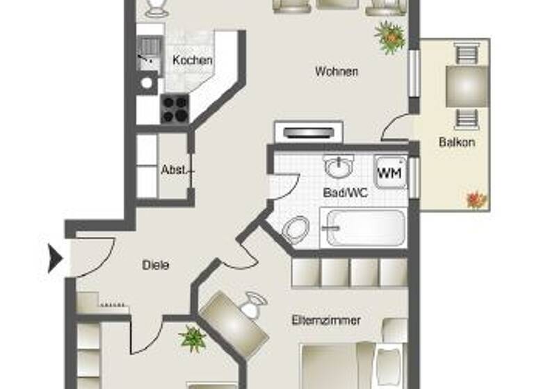 Wohnung zum Kauf 225.000 € 3 Zimmer 68 m² Thannhausen 86470