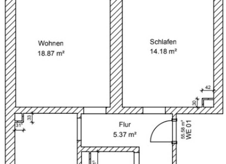 Wohnung zum Kauf provisionsfrei 135.000 € 2 Zimmer 56,2 m² EG Wanheim-Angerhausen Duisburg 47249
