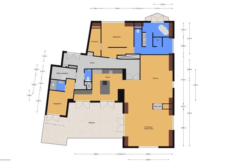 Penthouse zum Kauf 1.595.000 € 3 Zimmer 189 m² 2. Geschoss rijksweg-west 10 h laren 1251 CK