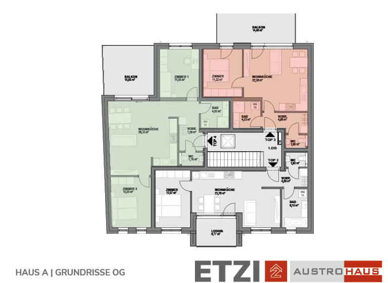Wohnung zum Kauf provisionsfrei 350.000 € 3 Zimmer 66,1 m²<br/>Wohnfläche Schwadorf 2432