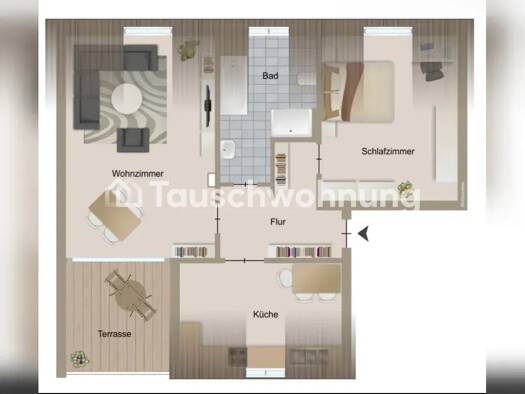 Wohnung zur Miete Tauschwohnung 995 € 2 Zimmer 72 m² 3. Geschoss Köpenick Treptow-Köpenick 12524