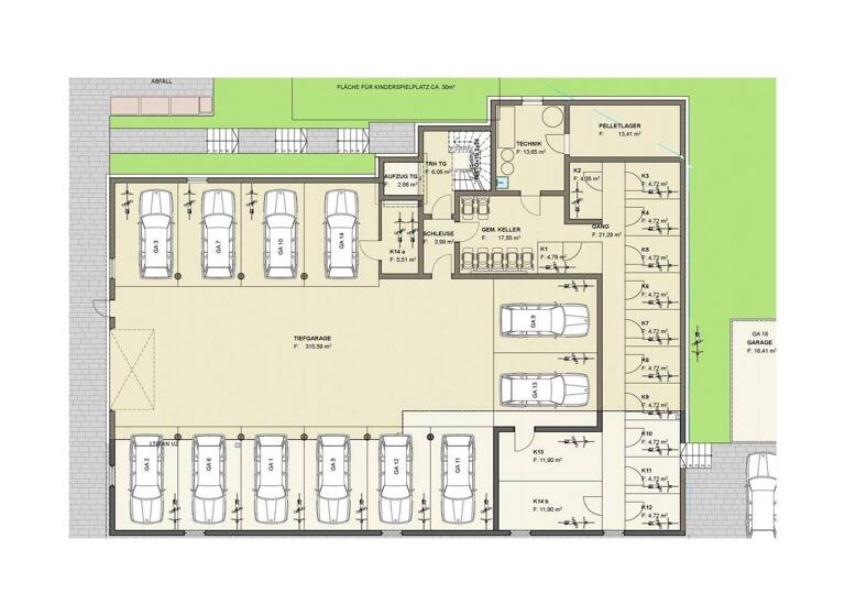 Wohnung zum Kauf - Erstbezug provisionsfrei 269.400 € 2,5 Zimmer 56,7 m² Spaichingen 78549