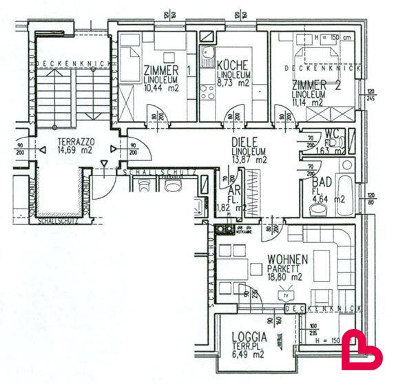 Wohnung zur Miete 775 € 3 Zimmer 77,6 m²<br/>Wohnfläche Mittertreffling 4209