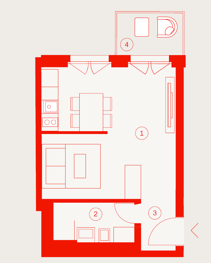 Wohnung zum Kauf als Kapitalanlage geeignet 277.400 € 1 Zimmer 28,3 m²<br/>Wohnfläche Birkenstraße 12A Moabit Berlin 10559